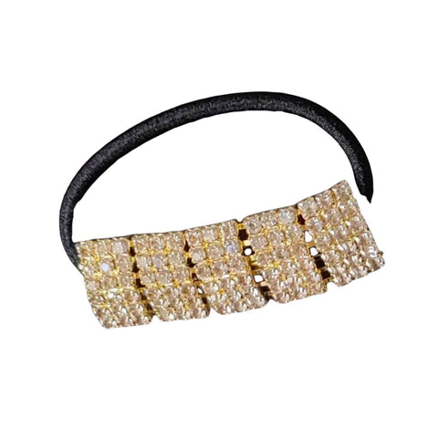 KySienn Rhinestone Ponytail Curved Hair Cuff