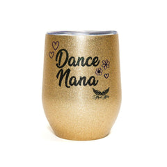 Mad Ally Stemless Glitter Mug Dance Nana