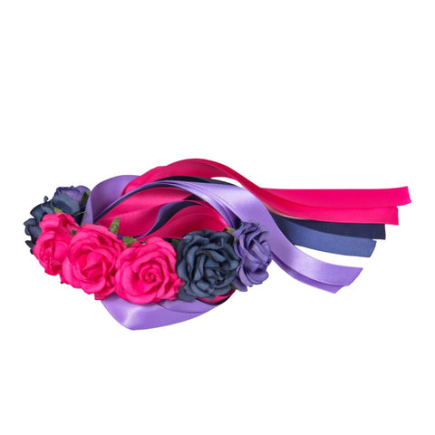 Flower Headband with Ribbon