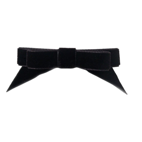 Velvet Angled Tails Bow