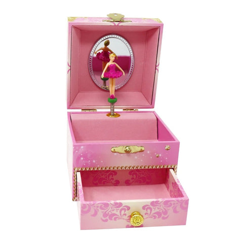 Romantic Ballet Girls Musical Jewellery Box