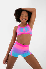 Cindy Rainbow Crop Top