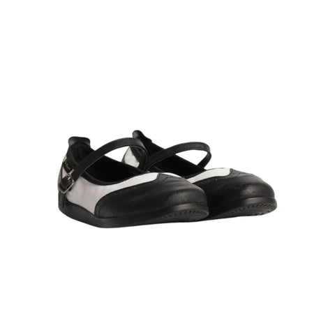 7820BW Ladies Classic Mary Jane Wingtip Leather Dance Shoe