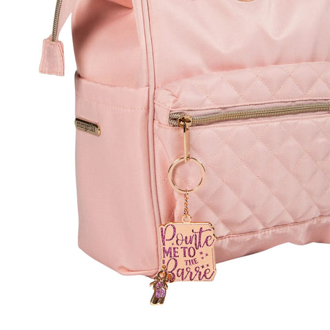 Pointe Me To The Barre Keyring