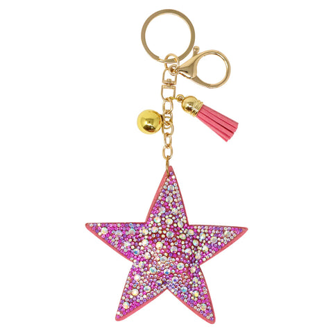 Star Jewlled Bag Charm