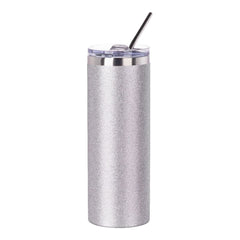 Mad Ally Glitter Skinny Tumbler With Straw