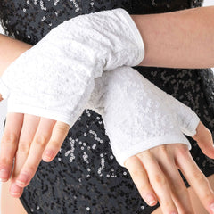 Sequin Fingerless Gloves Child