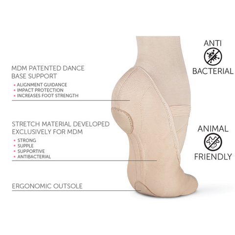 Intrinsic Profile Stretch Canvas Hybrid Sole Vegan Ballet Shoe